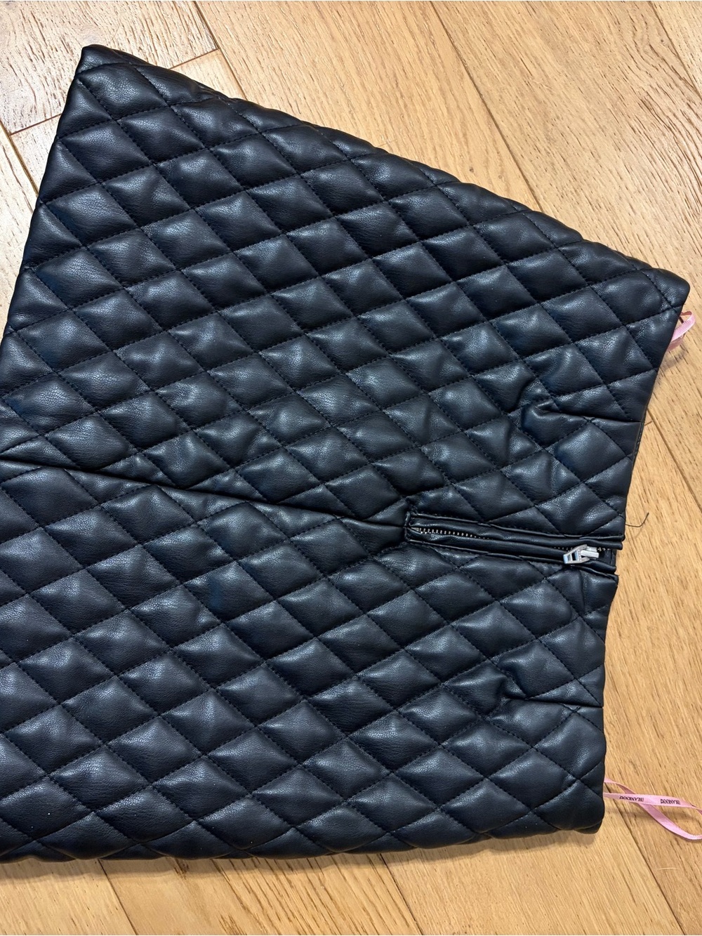 Girls 12 Bl^nk NYC Faux Leather Quilted Skirt - Picture 3 of 4